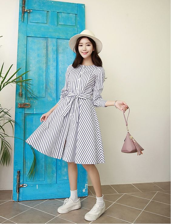 春夏　流行　穿搭